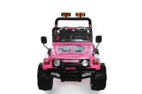 2-osobowy Jeep 4x4 (Czarny) - Zasilany baterią 12V