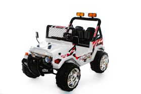 2-osobowy Jeep 4x4 (Czarny) - Zasilany baterią 12V